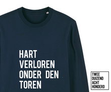 Afbeelding in Gallery-weergave laden, Sweater - Hart verloren onder den toren - Blauw - Unisex
