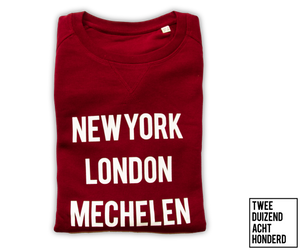 Sweater - New York, London, Mechelen, Paris - Bordeaux - Unisex
