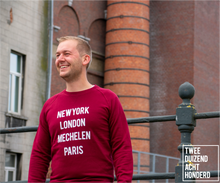 Afbeelding in Gallery-weergave laden, Sweater - New York, London, Mechelen, Paris - Bordeaux - Unisex