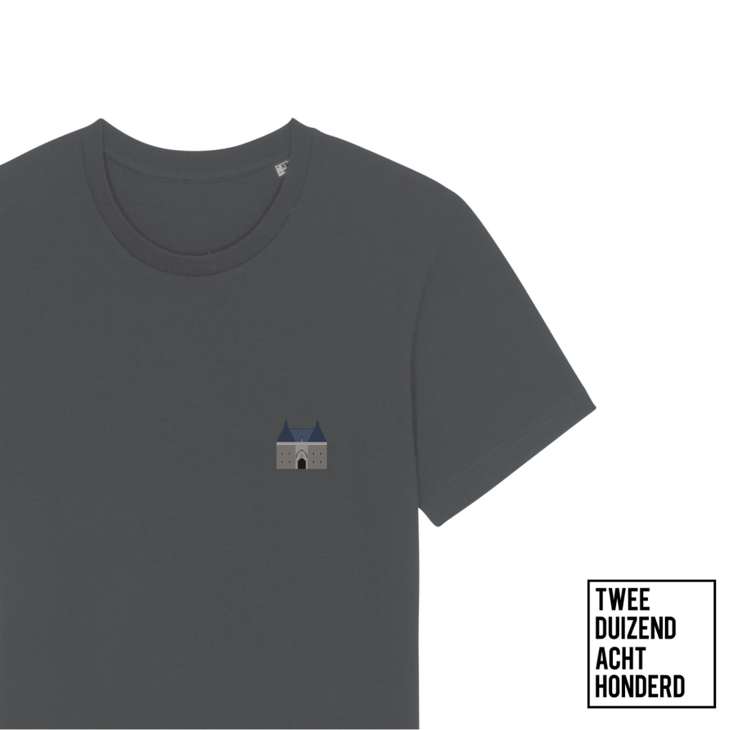 T-shirt - Nieuwe collectie - Brusselpoort pixels - Grijs - Unisex