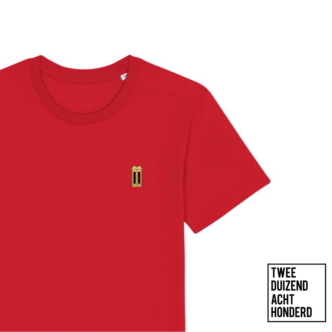 T-shirt - Nieuwe collectie - Toren pixels - Rood - Unisex