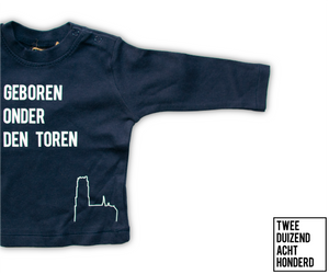 Sweater- Geboren onder den toren - blauw - Baby & Peuter